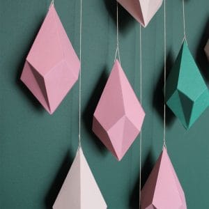Paper Raindrop Wall Hanging DIY Kit