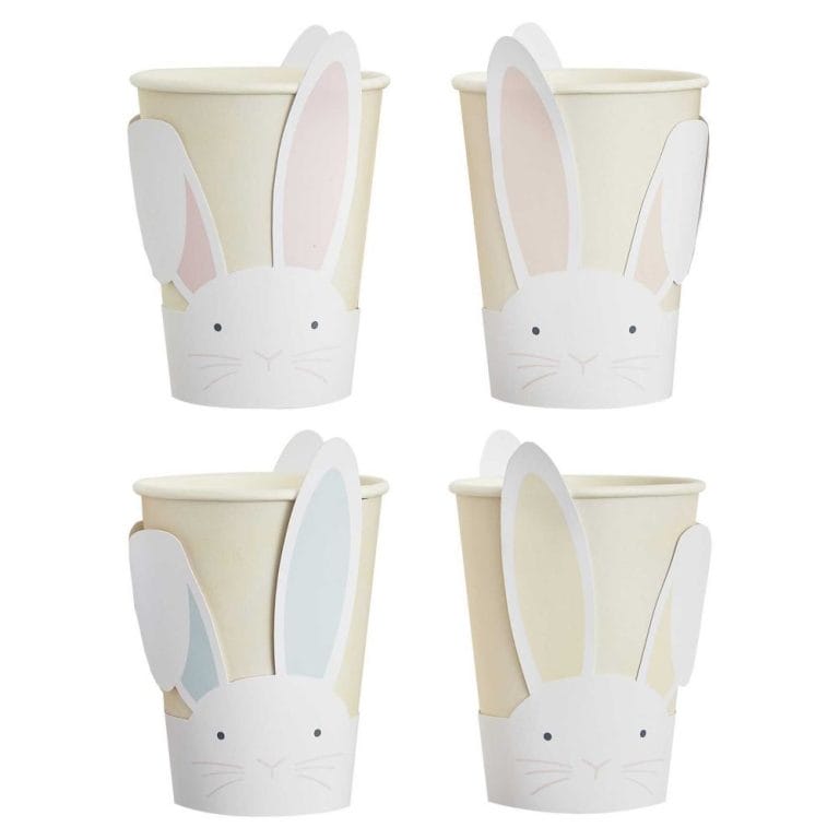 Pastel Easter Bunny Paper Cups