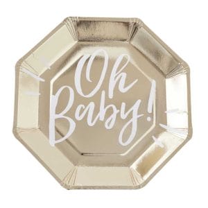 Personalized Baby Shower Paper Plate