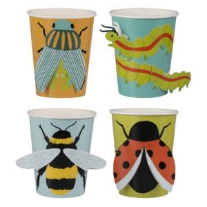 Personalized Disposable Party Cups Ladybug Party Pop Up Paper Cups