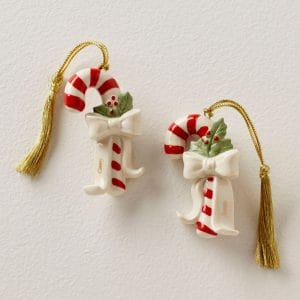 Personalized Forever Friends Candy Cane 2 Piece Ornament y
