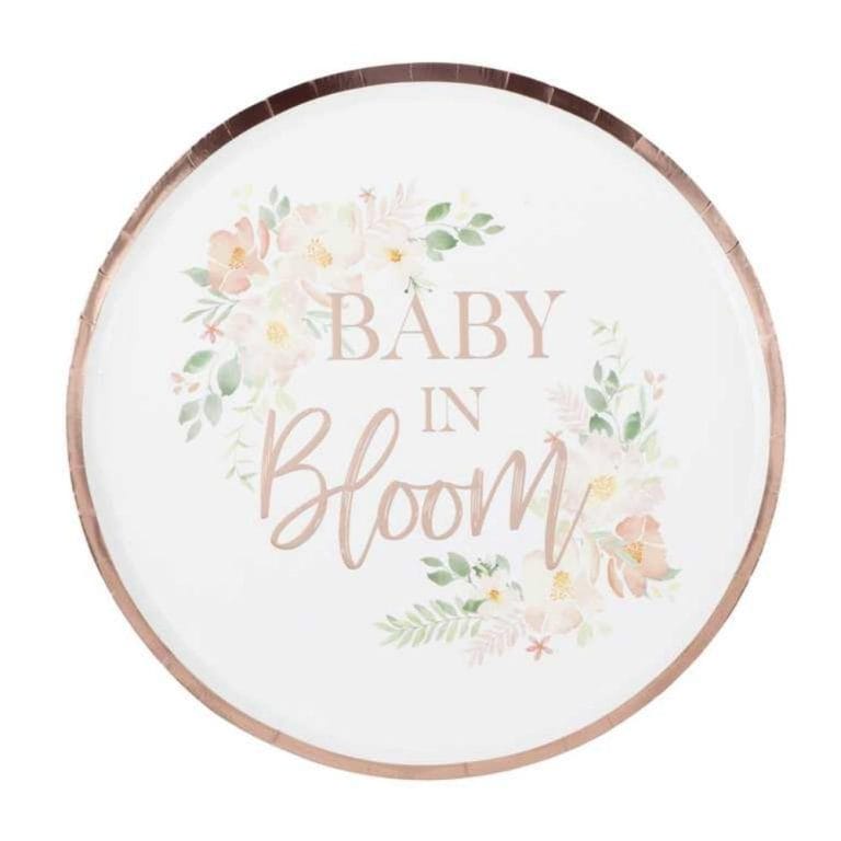 Personalized Paper Plates For Baby Shower