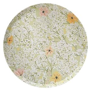 Spring Themed Flower Pattern Paper Plates