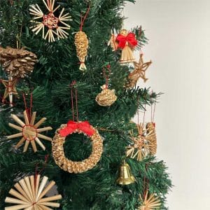 Tailored Scandinavian Wheat Straw Ornament Supplier for Custom Christmas Decor