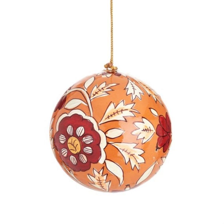 Tailored Vintage Floral Recycled Paper Pulp Baubles Supplier for Custom Ornaments