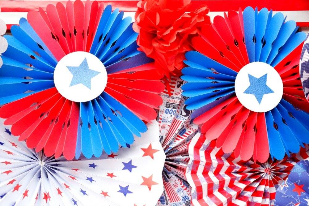 patriotic rosette 4th of july party decorations