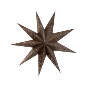 Brown Hollow Nine-Pointed Paper Star Lampshade Supplier