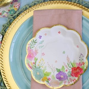9in Premium Custom Decorative Paper Plates Party Supplies Perfect for Weddings