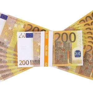 Euro Party Props - 200 Bills Multicolor Play Money