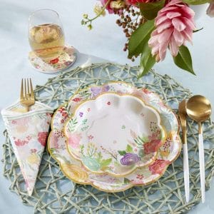 Premium Custom Decorative Paper Plates Ideal for Weddings