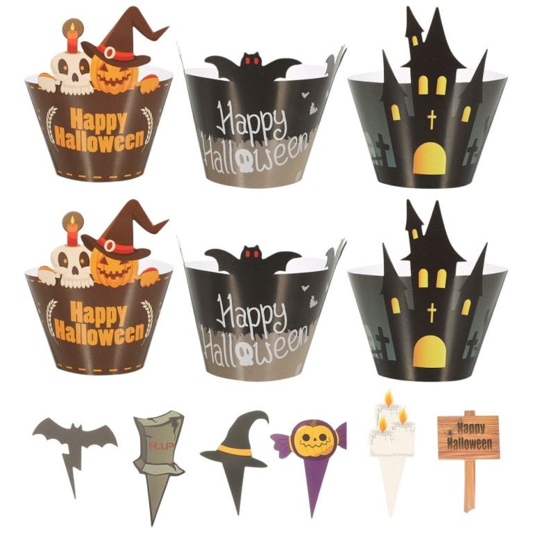 Custom Design Available Halloween Cake Paper Baking Cup Decorations