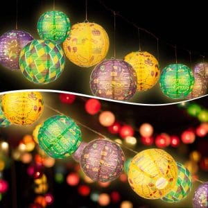 Custom Design Mardi Gras Masquerade Decorative Paper Lanterns