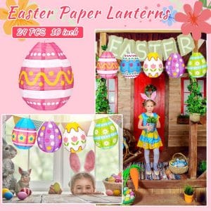 Custom Easter Egg Paper Lanterns Decorative