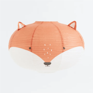 Custom Rice Paper Lampshade Fox Shaped Lampshade In Rice Paper