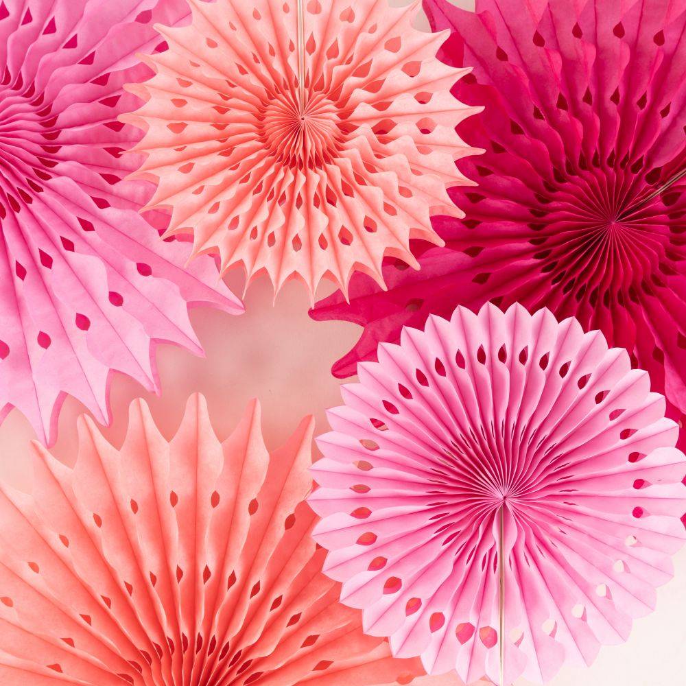 Decorative Fans Made of Tissue Paper