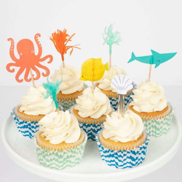 Under The Sea Themed Party Supplies Octopus Shark Cupcake Kit Wholesale