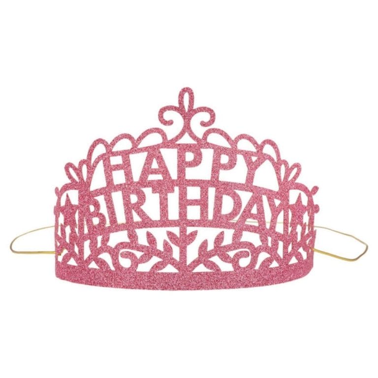 Pink Personalized Birthday Crown Happy Birthday Party Tiaras