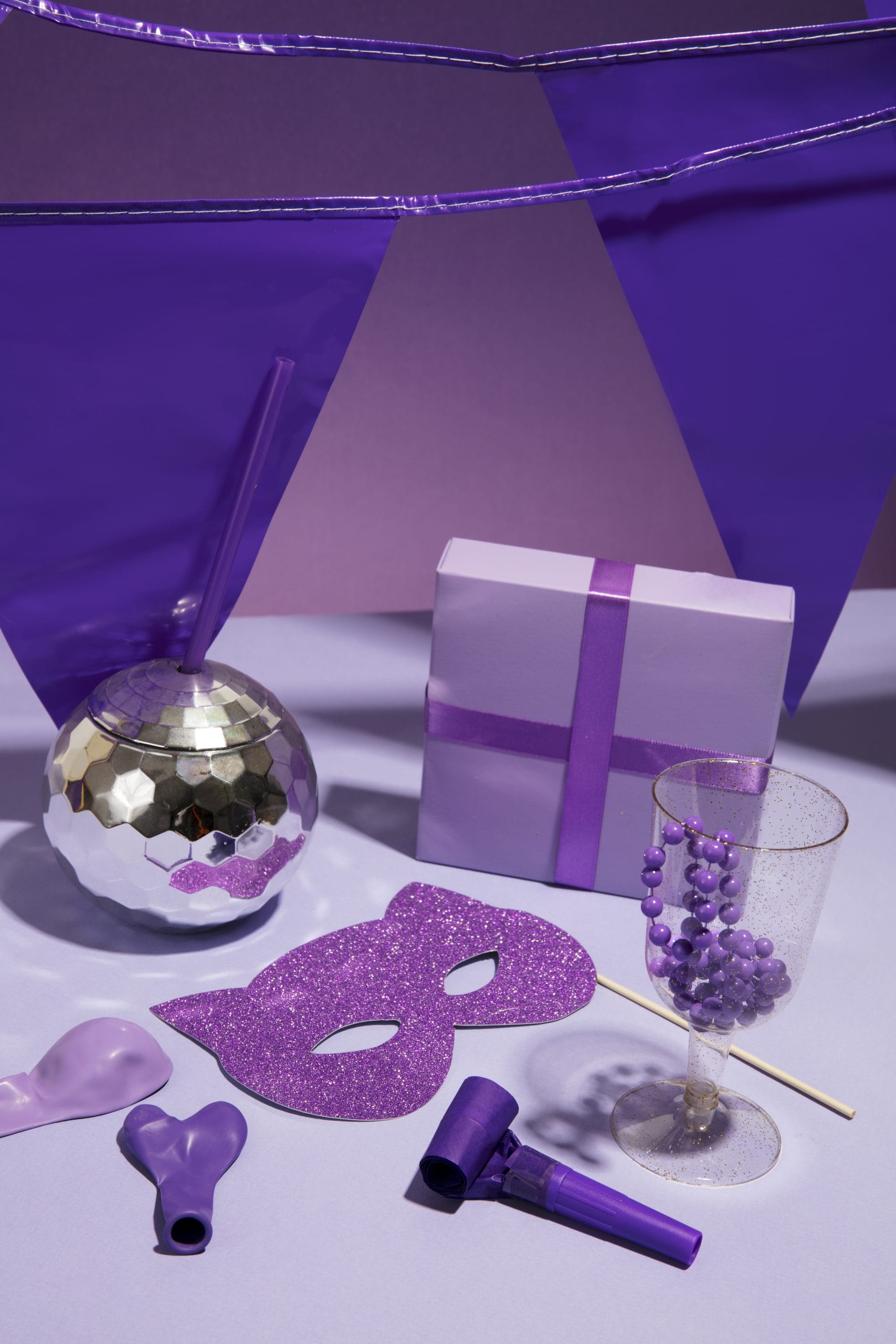 paper purple party items scaled