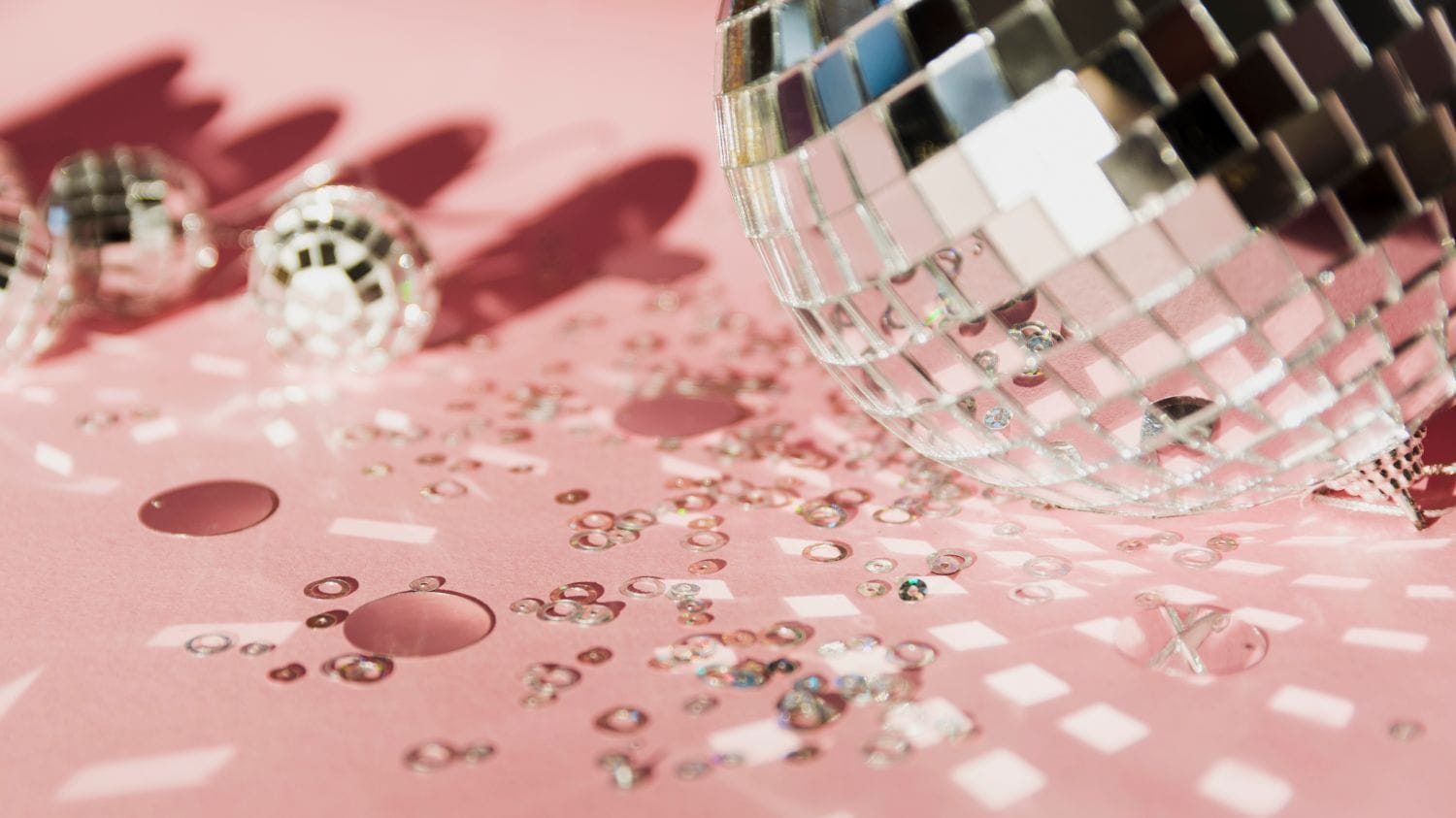 variety christmas silver globes sequins