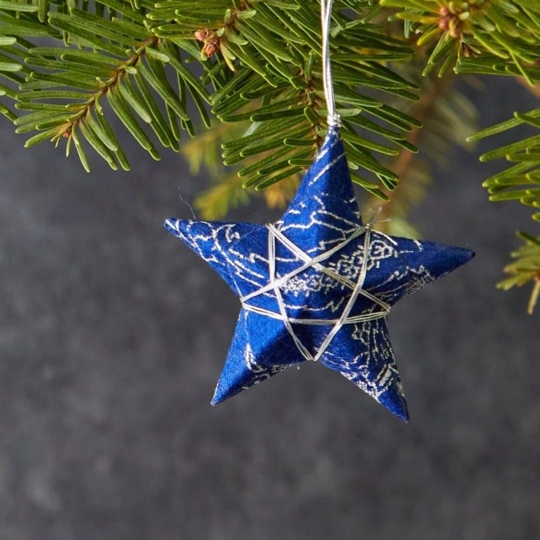 Mini Colorful Paper Stars Ornament Set of 6 (2)