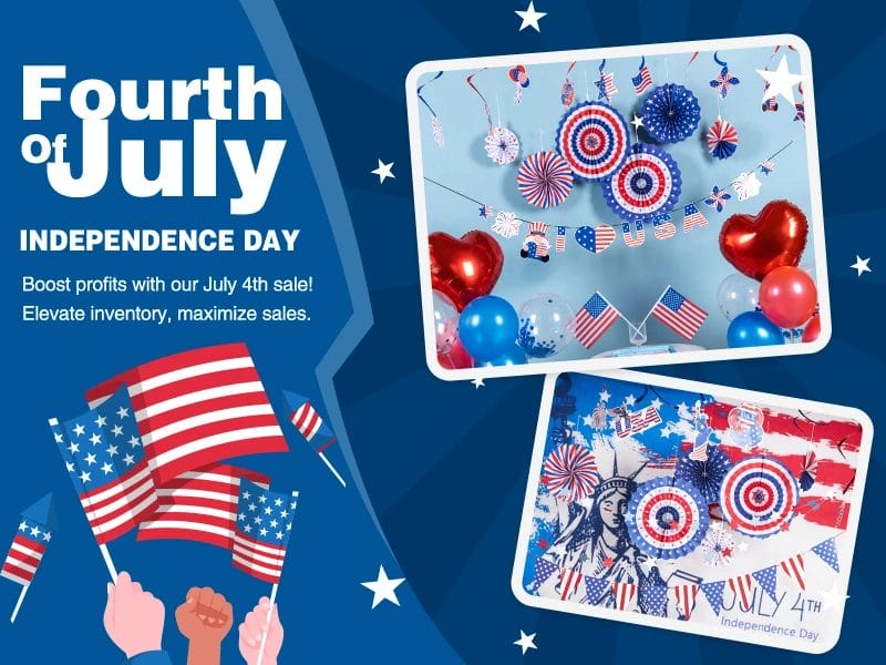 4th of July Sunbeauty Party Supplies Manufacturer