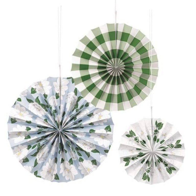 Garden Party Assorted Paper Fan Hanging Decorations_yythkg