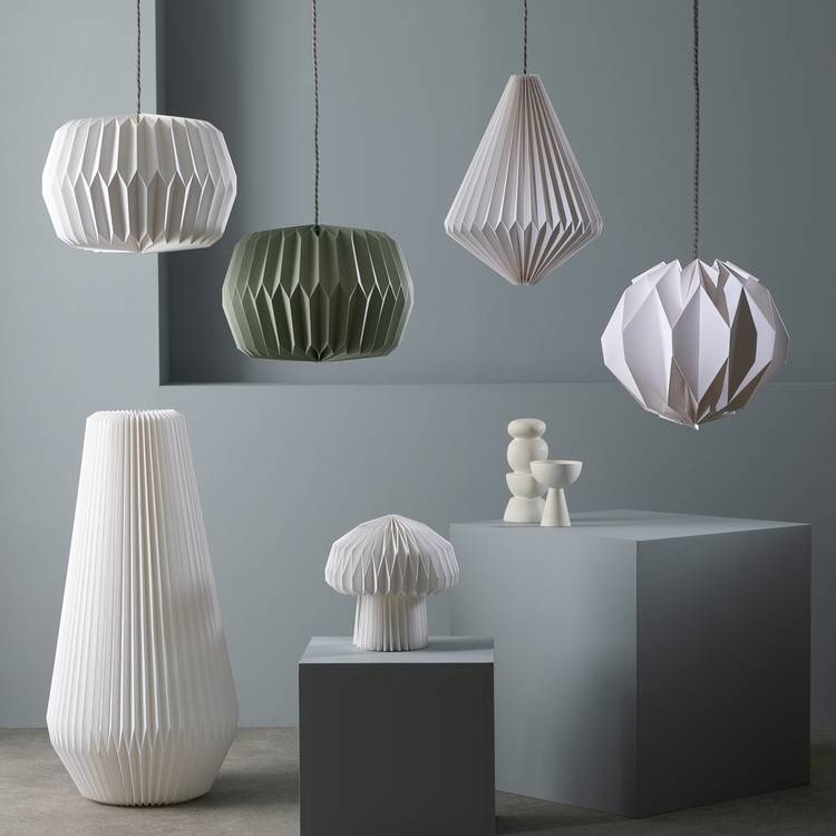 Origami Paper Lamps Pleated Paper Lamps