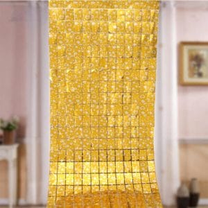 Love Print Square Foil Curtain Party Fringe Curtain Supplier