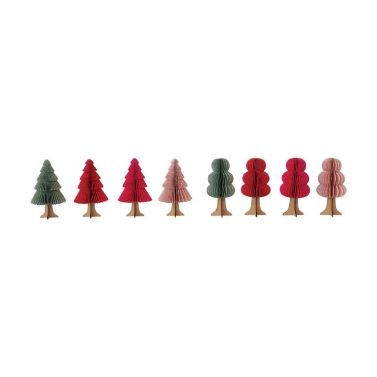 Hello Honey&#xAE; 18&#x22; Paper &#x26; Reclaimed Wood Folding Honeycomb Tree Set in 2 Styles