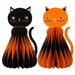 Cat Honeycomb Decoration 2 Pack Custom Halloween Party Decor Wholesale