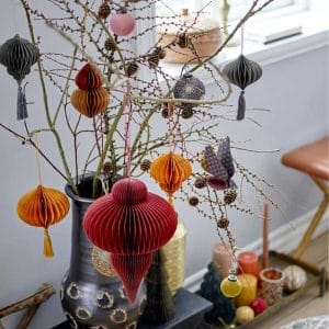 Sagalin Bird Ornament joulukoriste Brown Bloomingville 2