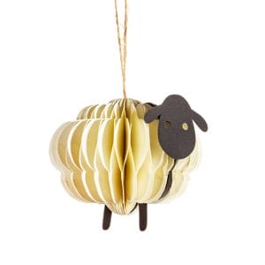 Custom Sheep Paper Tree Decor OEM Christmas Hanging Decorations