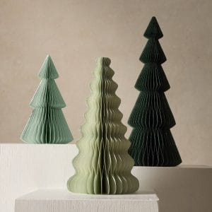 Tonal Green Tabletop Trees Signature Holiday Accents by High Quality Manufacturer