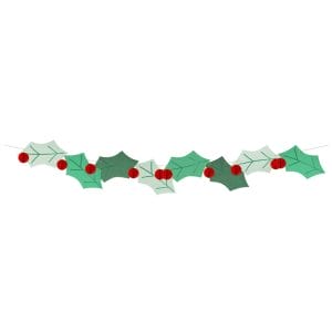 Honeycomb Holly Garland Personalized Christmas Decor for Private Label