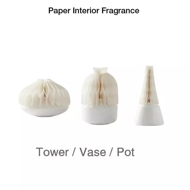 white paper honeycomb diffuser set