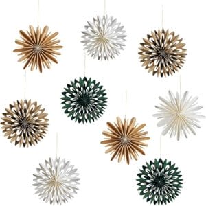 Wholesale Mini Christmas Snowflake Paper Ornaments Boho Indoor Home Decor Supplier