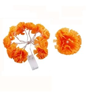 Silk Marigold Flower Heads Bulk OEM Artificial Marigold Wreath Garland Supplier