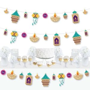Bespoke Diwali Letter Banner Decor 36 Gold Glitter Cutouts Bulk Wholesale OEM