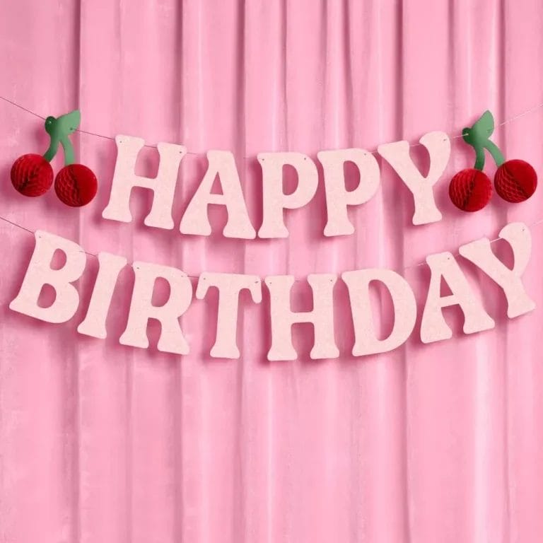 Cherry Birthday Banner Customized (3)