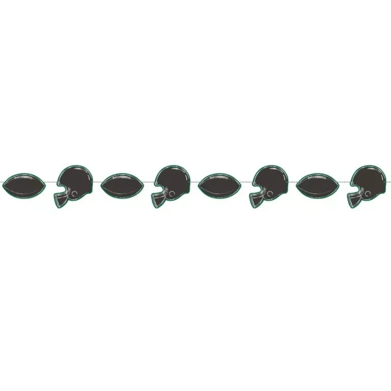 Football Party Paper Banner Custom Game Day (2)
