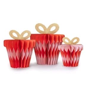 Honeycomb Present Set Customized Gift Shaped Paper Decor for Retail Use