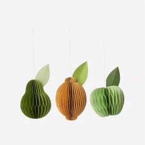 Paper Fruits Ivy Set of 3 Personalized Decorative Items for Wholesale