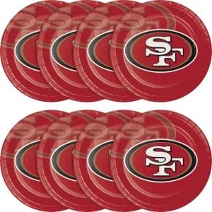49ers NFL Party Kit for 16 Guests High Quality Football Paper Supplies