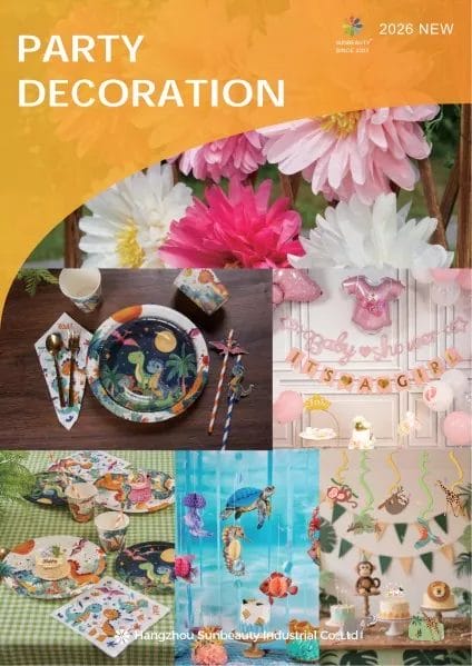 2026 Sunbeauty Party Decorations Catalog