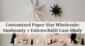Customized Paper Star Wholesale Sunbeauty×Eulenschnitt Case Study