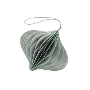 Dusty Green Paper Ornament Personalized FSC Paper Decorations