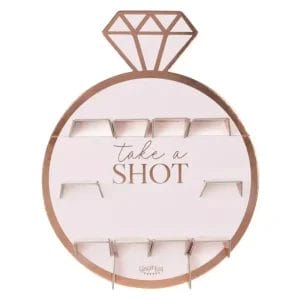 Rose Gold Frame with Plenty of Shots Personalized Wedding Celebration Props