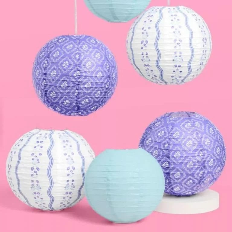 Coastal Lanterns - set of 6 paper lanterns (1)
