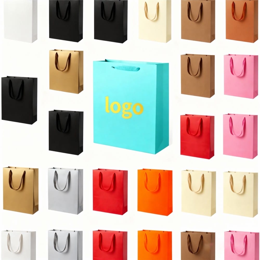Custom Foil Logo Paper Bags
