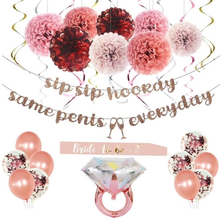 Main-01-thumbnail image 1 of MEYSIMOON Bachelorette Party Decorations with Balloons & Sash,Pink (30 Pack), 1 of 8